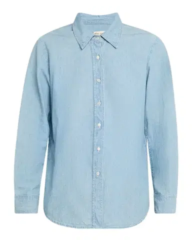 Nili Lotan Monti Chambray Denim Button-Down Shirt | Thumbnail 1