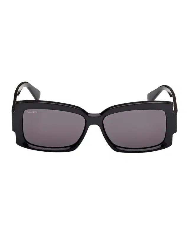 Max Mara Lee-3 Acetate Rectangular Sunglasses