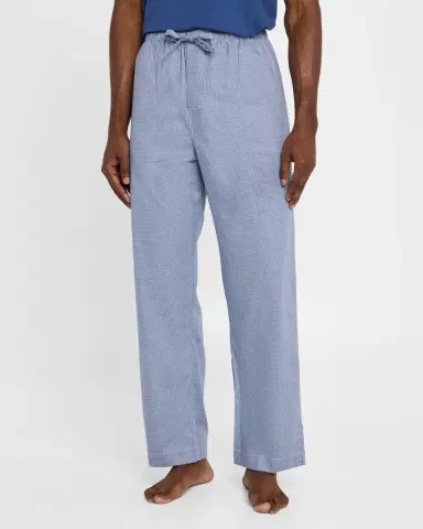 Derek Rose Men's Barker Micro Houndstooth Cotton Lounge Pants | Thumbnail 4 Derek Rose Men's Barker Micro Houndstooth Cotton Lounge Pants | Thumbnail 4