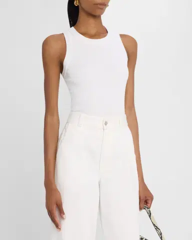 Good Work by Argent x Citizens of Humanity Isabel Crewneck Rib Knit Tank | Thumbnail 4