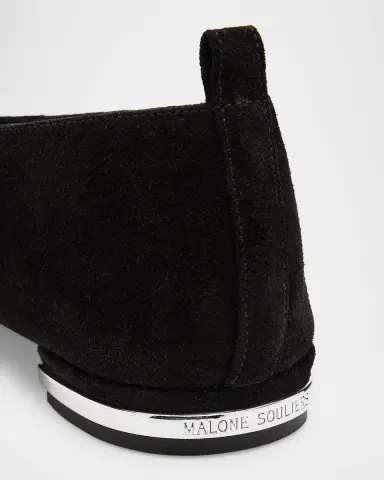 Malone Souliers Dora Suede Pointed-Toe Loafers | Thumbnail 5