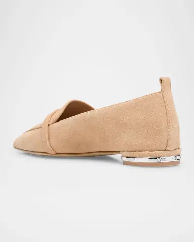 Malone Souliers Dora Suede Pointed-Toe Loafers | Thumbnail 4