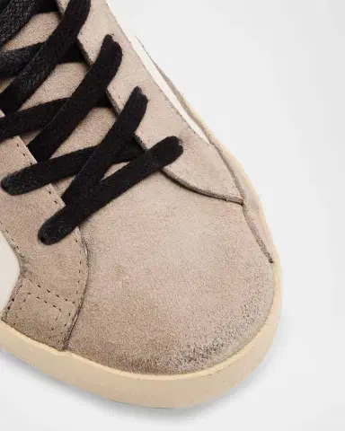 Golden Goose Men's Super-Star Leather and Suede Low-Top Sneakers | Thumbnail 3