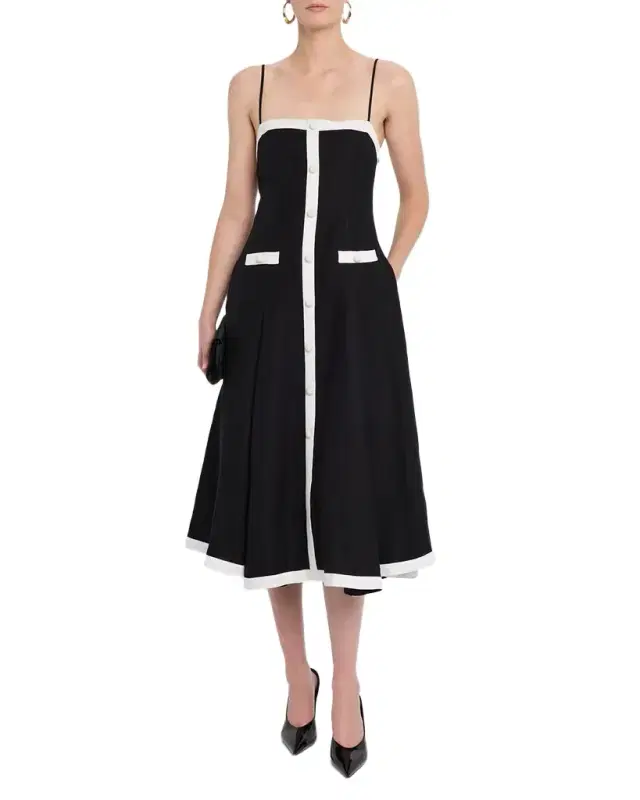 Cordelia Sleeveless Button-Front Midi Dress