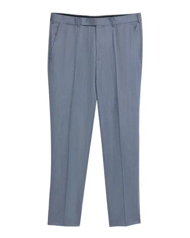 ZEGNA Men 's Cavalry Twill Sharkskin Flat-Front Trousers