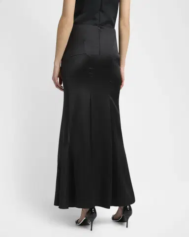 Giorgio Armani Double Silk Satin Maxi Trumpet Skirt | Thumbnail 2 Giorgio Armani Double Silk Satin Maxi Trumpet Skirt | Thumbnail 2