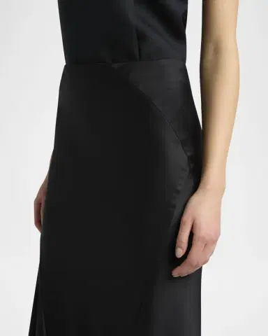 Giorgio Armani Double Silk Satin Maxi Trumpet Skirt | Thumbnail 4 Giorgio Armani Double Silk Satin Maxi Trumpet Skirt | Thumbnail 4