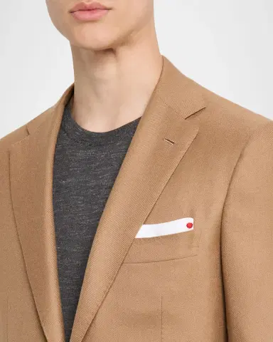 Kiton Men's Soft Cashmere Single-Breasted Blazer | Thumbnail 5 Kiton Men's Soft Cashmere Single-Breasted Blazer | Thumbnail 5