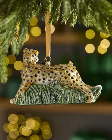 Jay Strongwater Spotted Majesty Christmas Ornament | Thumbnail 2