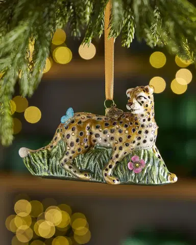 Jay Strongwater Spotted Majesty Christmas Ornament | Thumbnail 1