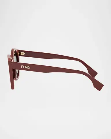 Fendi Lettering Square Acetate Sunglasses | Thumbnail 4 Fendi Lettering Square Acetate Sunglasses | Thumbnail 4