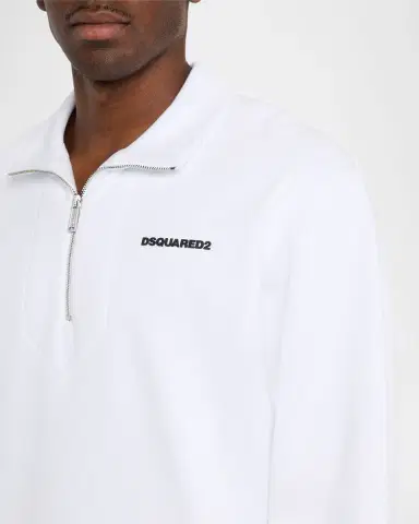 Dsquared2 Men's Half-Zip Cotton Sweatshirt | Thumbnail 5