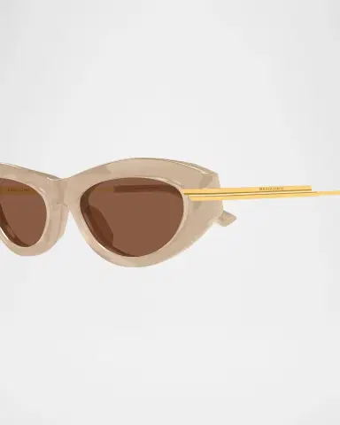 Bottega Veneta Recycled Acetate Cat-Eye Sunglasses | Thumbnail 3