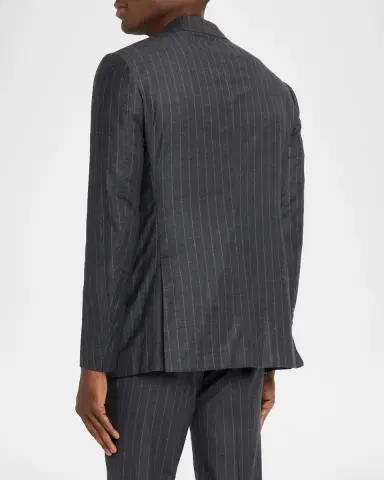 Kiton Men's Wool Pinstripe Two-Piece Suit | Thumbnail 3 Kiton Men's Wool Pinstripe Two-Piece Suit | Thumbnail 3