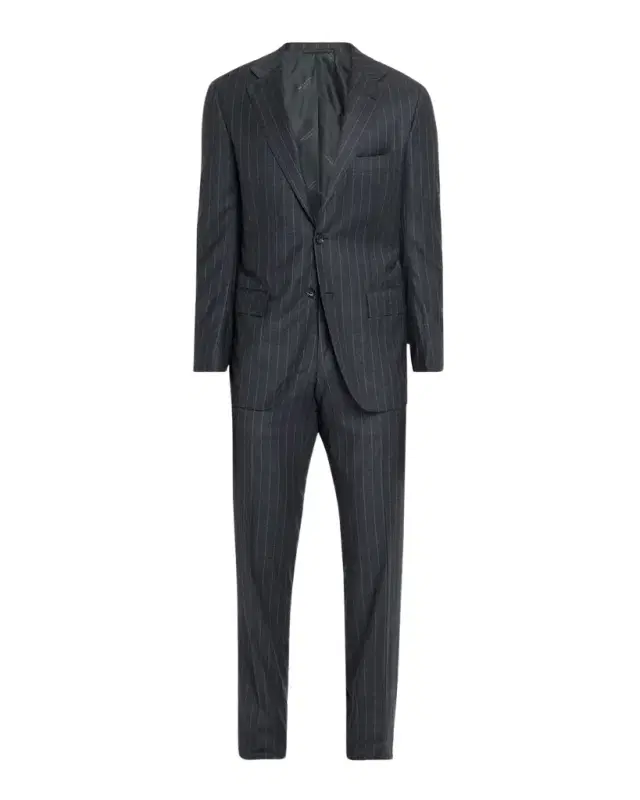 Men 's Wool Pinstripe Two-Piece Suit