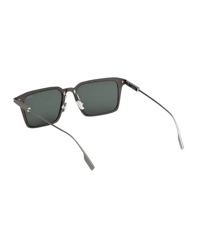 ZEGNA Men 's Aluminum Square Sunglasses