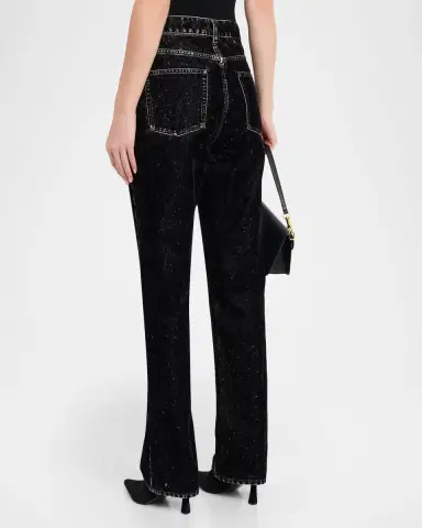 Golden Goose Journey Straight Velvet-Effect Jeans | Thumbnail 3 Golden Goose Journey Straight Velvet-Effect Jeans | Thumbnail 3