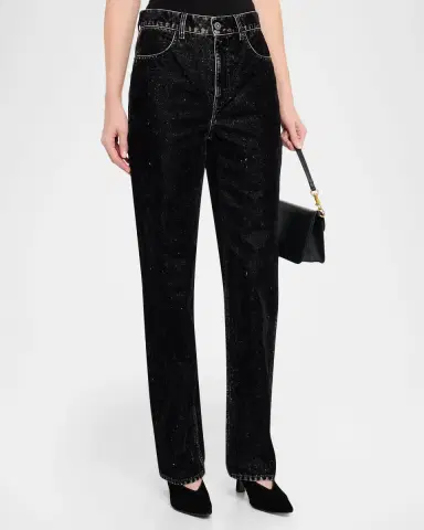 Golden Goose Journey Straight Velvet-Effect Jeans | Thumbnail 4 Golden Goose Journey Straight Velvet-Effect Jeans | Thumbnail 4