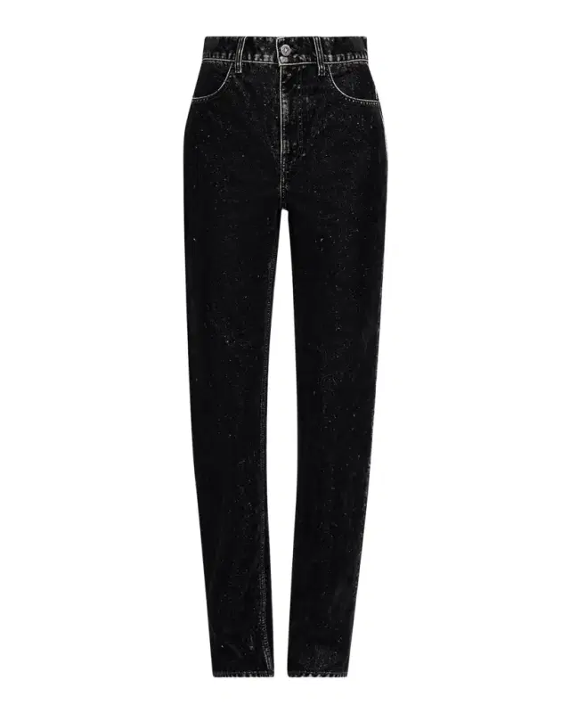 Journey Straight Velvet-Effect Jeans