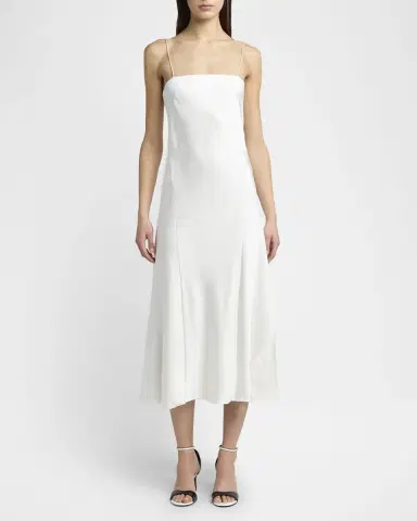 Giorgio Armani Double Silk Satin Spaghetti-Strap Maxi Dress | Thumbnail 2