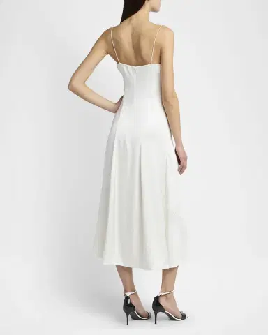 Giorgio Armani Double Silk Satin Spaghetti-Strap Maxi Dress | Thumbnail 3