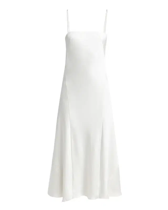 Giorgio Armani Double Silk Satin Spaghetti-Strap Maxi Dress
