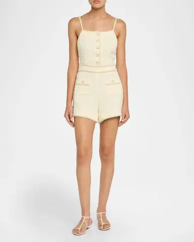 Simkhai Ginny Boucle Romper | Thumbnail 2 Simkhai Ginny Boucle Romper | Thumbnail 2