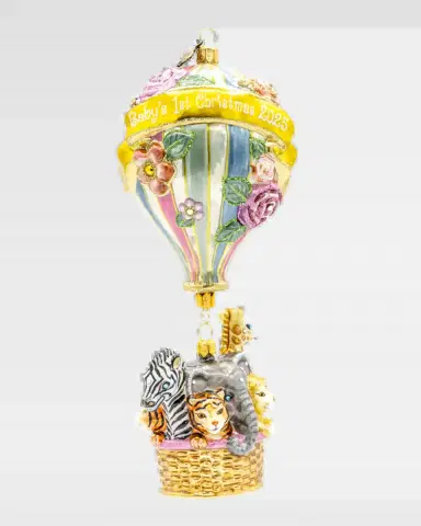 Jay Strongwater 2025 Annual Baby Balloon Christmas Ornament | Thumbnail 2