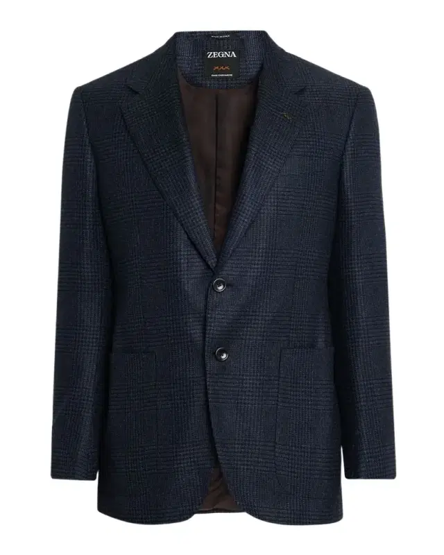 ZEGNA Men 's Oasi Cashmere Tonal Plaid Sport Coat