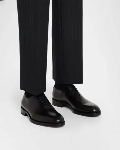 Ferragamo Men's Amber Leather Oxford Shoes | Thumbnail 2