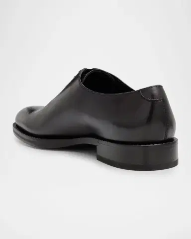 Ferragamo Men's Amber Leather Oxford Shoes | Thumbnail 4