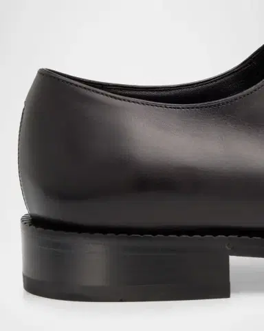 Ferragamo Men's Amber Leather Oxford Shoes | Thumbnail 5