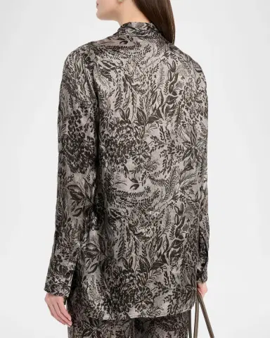 Golden Goose Golden Floral Viscose Twill Shirt | Thumbnail 3 Golden Goose Golden Floral Viscose Twill Shirt | Thumbnail 3