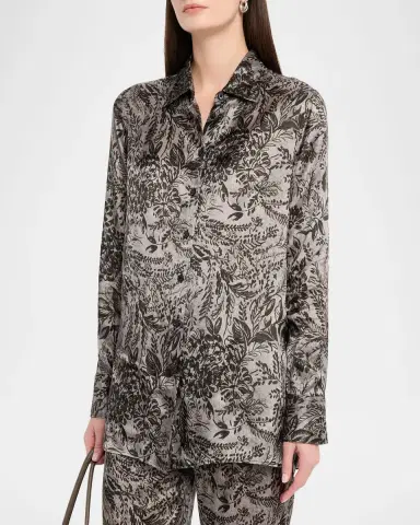 Golden Goose Golden Floral Viscose Twill Shirt | Thumbnail 4 Golden Goose Golden Floral Viscose Twill Shirt | Thumbnail 4