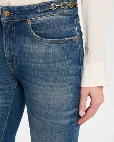 Golden Goose Journey Ophelia Bootcut Chain Jeans | Thumbnail 5 Golden Goose Journey Ophelia Bootcut Chain Jeans | Thumbnail 5