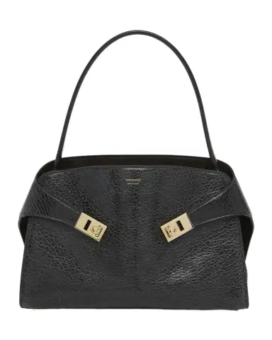 Ferragamo Hug Grain Leather Shoulder Bag | Thumbnail 1 Ferragamo Hug Grain Leather Shoulder Bag | Thumbnail 1