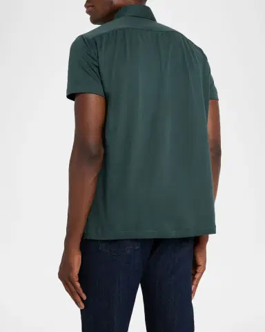 Kiton Men's Cotton Classic-Fit Polo Shirt | Thumbnail 2 Kiton Men's Cotton Classic-Fit Polo Shirt | Thumbnail 2