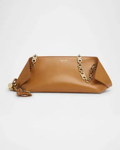 Ferragamo Scarf Smooth Leather Shoulder Bag | Thumbnail 3
