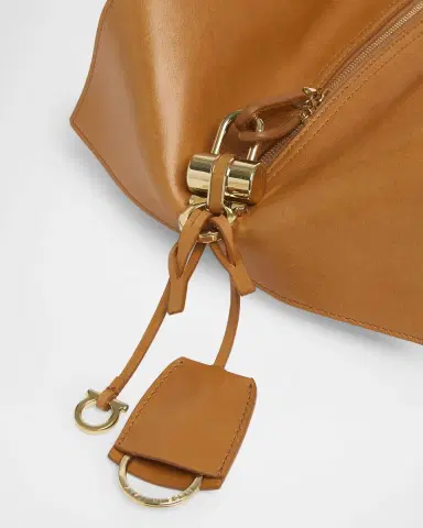 Ferragamo Scarf Smooth Leather Shoulder Bag | Thumbnail 6