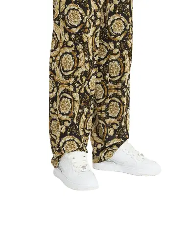 Versace Men's Biggie Basket Leather Sneakers | Thumbnail 1 Versace Men's Biggie Basket Leather Sneakers | Thumbnail 1