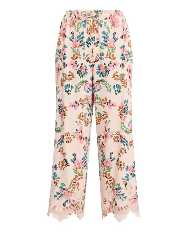 Figue Lizzy Straight-Leg Crop Pull-On Pants