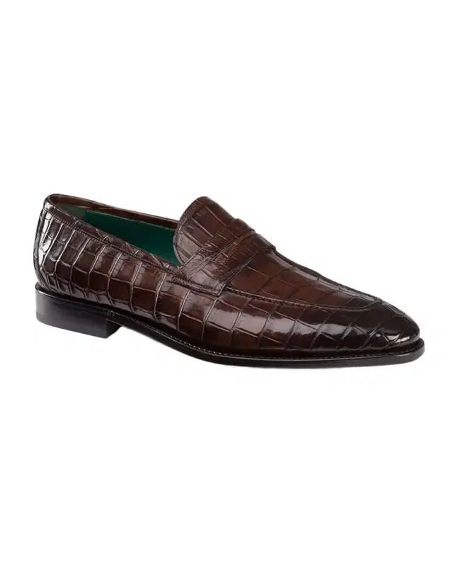 Men 's Crocodile Leather Loafers