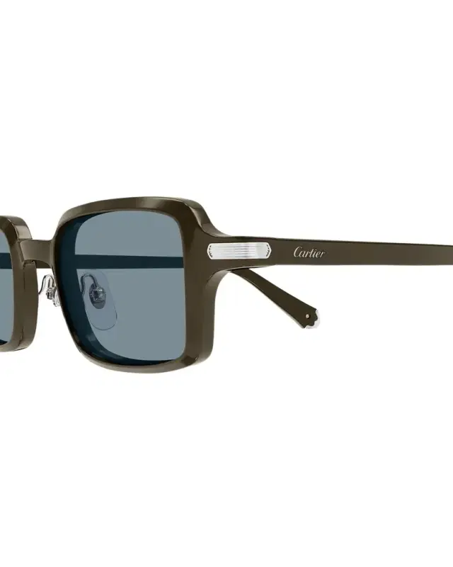 Cartier Unisex CT0539S Acetate Rectangle Sunglasses