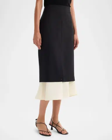 RÓHE Contrast Upside Down Skirt | Thumbnail 4