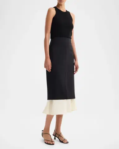 RÓHE Contrast Upside Down Skirt | Thumbnail 5