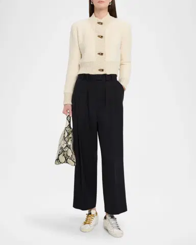 Golden Goose Journey Oxa Boucle Wool-Blend Cardigan | Thumbnail 2 Golden Goose Journey Oxa Boucle Wool-Blend Cardigan | Thumbnail 2