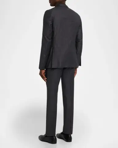 Zegna Men's Trofeo Wool Plaid Two-Piece Suit | Thumbnail 3 Zegna Men's Trofeo Wool Plaid Two-Piece Suit | Thumbnail 3
