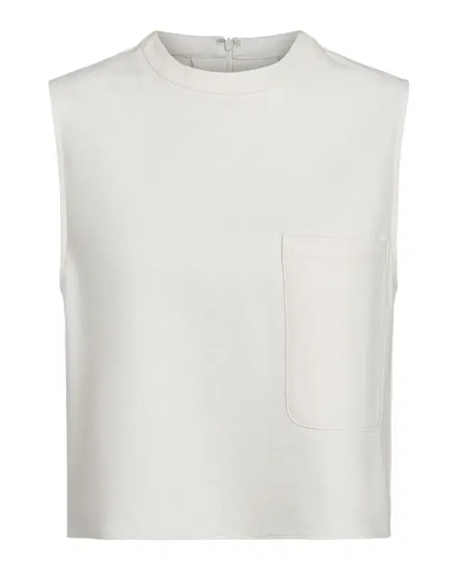 TWP Cropped Leather Muscle Tank