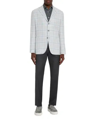 Kiton Men's Denim Wash Classic-Fit Sport Shirt | Thumbnail 1 Kiton Men's Denim Wash Classic-Fit Sport Shirt | Thumbnail 1