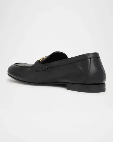 Versace Men's Leather Medusa-Chain Loafers | Thumbnail 3